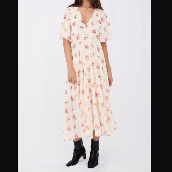 Maje Floral Maxi Dress NWT Size S - Picture 1 of 7